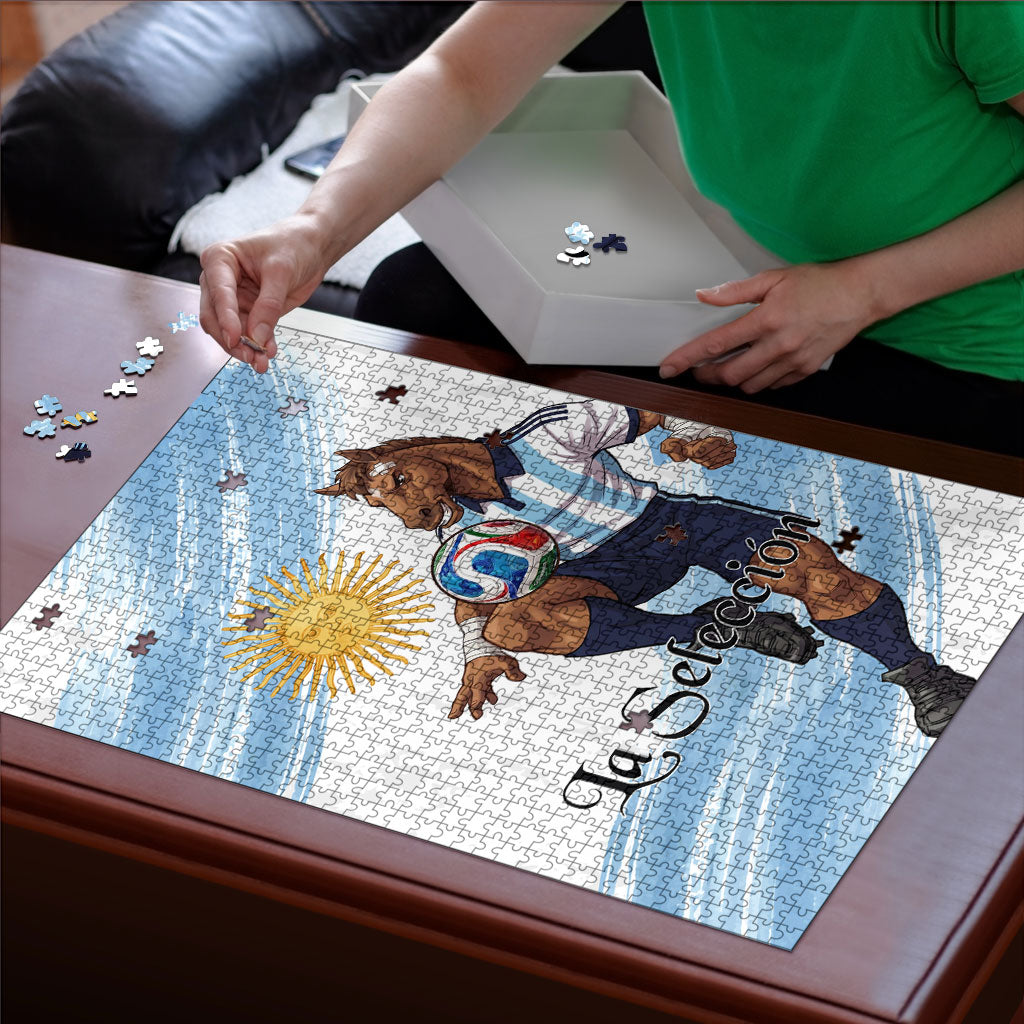 Argentina Football Puzzle La Seleccion Horse - Sun Of May