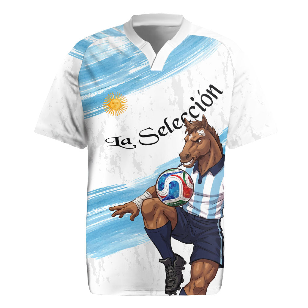Personalized Argentina Football Rugby Jersey La Seleccion Horse - Sun Of May