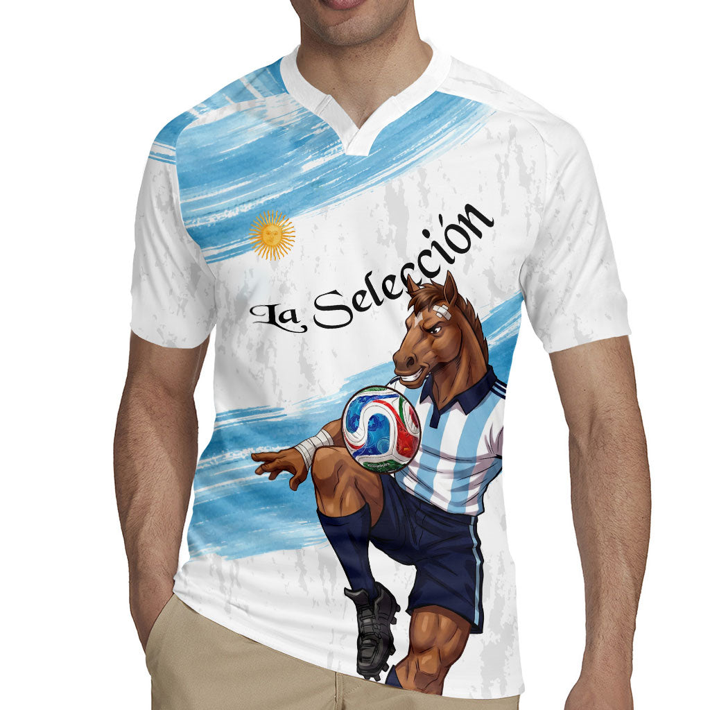 Personalized Argentina Football Rugby Jersey La Seleccion Horse - Sun Of May
