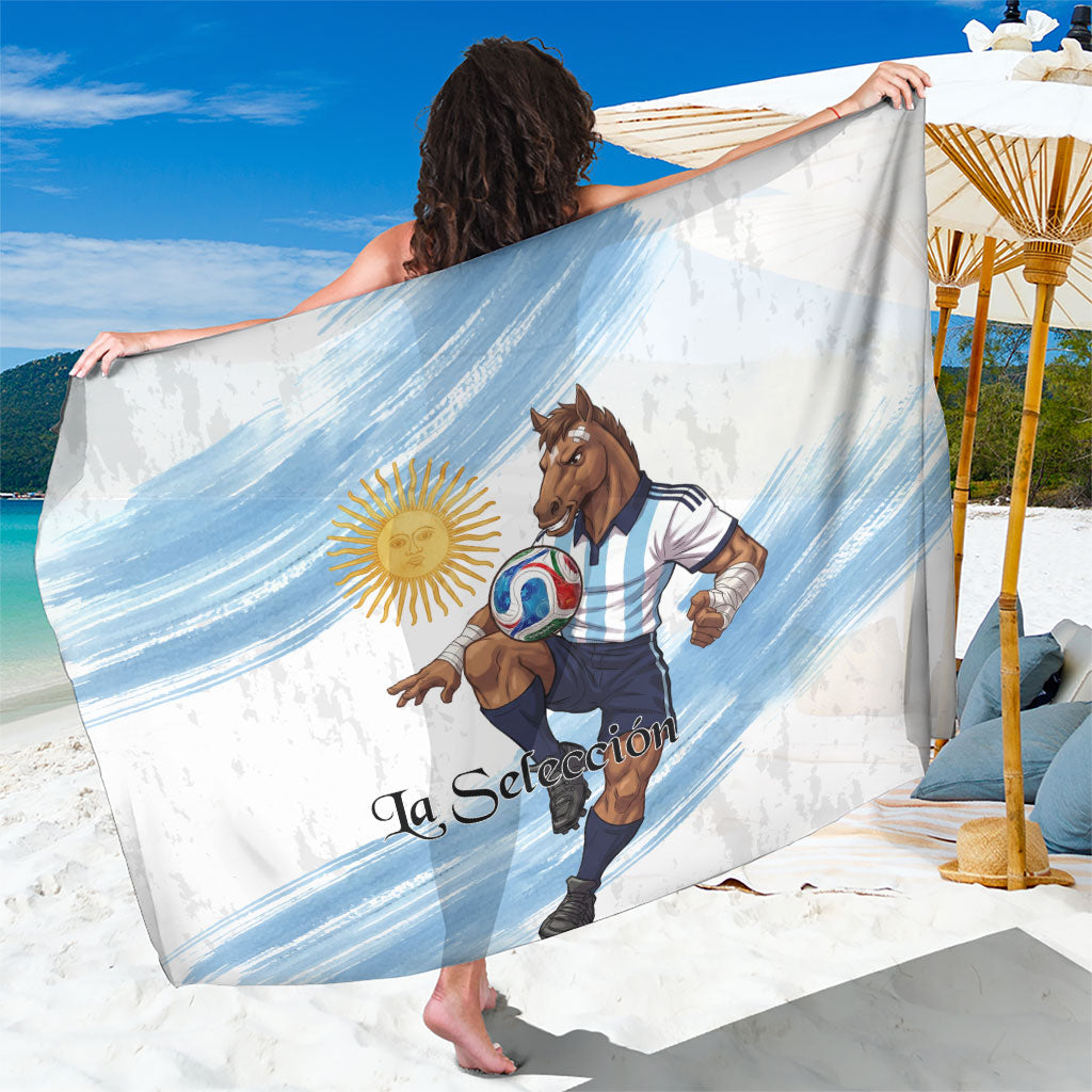 Argentina Football Sarong La Seleccion Horse - Sun Of May