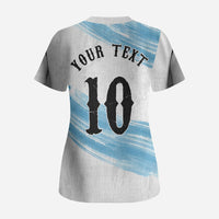 Personalized Argentina Football Scrub Top La Seleccion Horse - Sun Of May