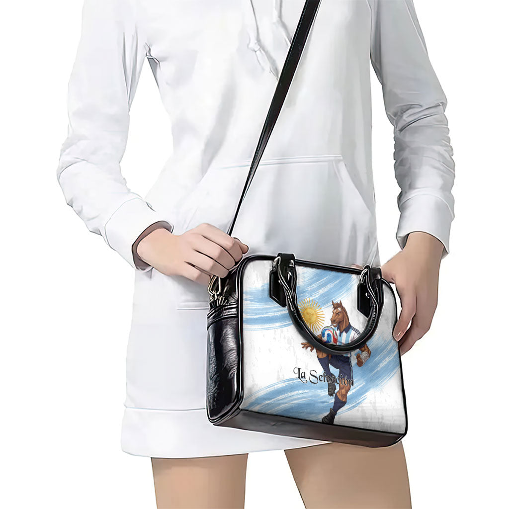 Argentina Football Shoulder Handbag La Seleccion Horse - Sun Of May