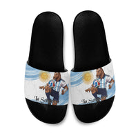Argentina Football Slide Sandals La Seleccion Horse - Sun Of May