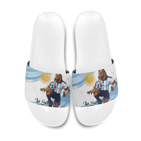 Argentina Football Slide Sandals La Seleccion Horse - Sun Of May
