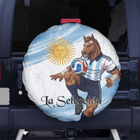 Argentina Football Spare Tire Cover La Seleccion Horse - Sun Of May