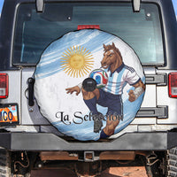 Argentina Football Spare Tire Cover La Seleccion Horse - Sun Of May