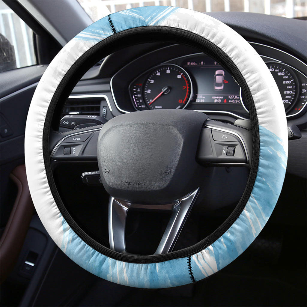 Argentina Football Steering Wheel Cover La Seleccion Horse - Sun Of May