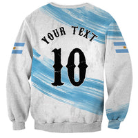 Personalized Argentina Football Sweatshirt La Seleccion Horse - Sun Of May