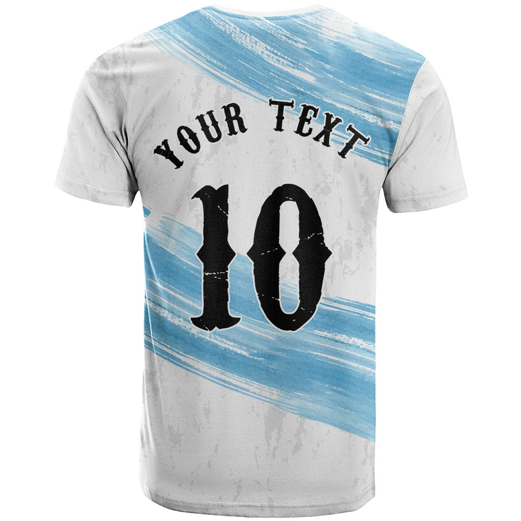Personalized Argentina Football T Shirt La Seleccion Horse - Sun Of May