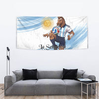 Argentina Football Tapestry La Seleccion Horse - Sun Of May