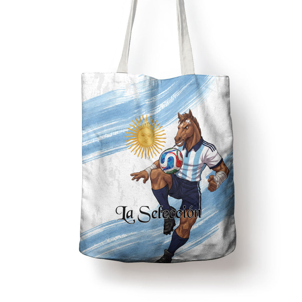 Argentina Football Tote Bag La Seleccion Horse - Sun Of May