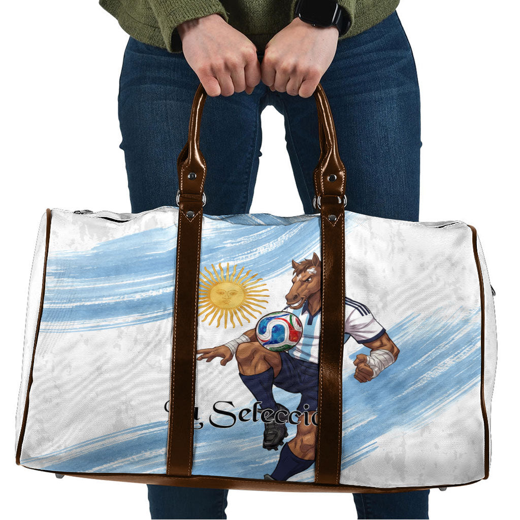 Argentina Football Travel Bag La Seleccion Horse - Sun Of May