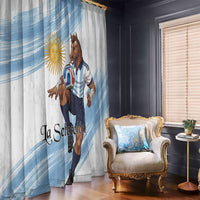 Argentina Football Window Curtain La Seleccion Horse - Sun Of May