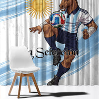Argentina Football Window Curtain La Seleccion Horse - Sun Of May