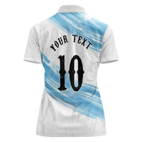 Personalized Argentina Football Women Polo Shirt La Seleccion Horse - Sun Of May