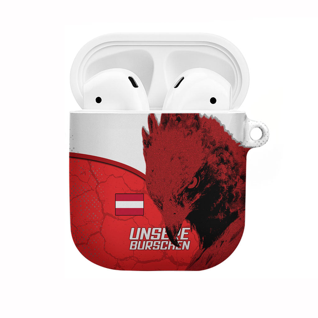 Austria Football AirPods Case Unsere Burschen Eagle Mascot