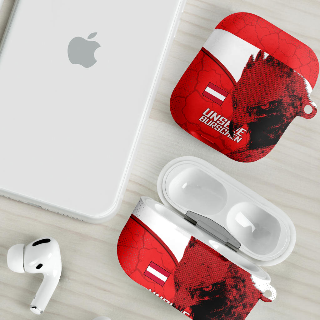 Austria Football AirPods Case Unsere Burschen Eagle Mascot