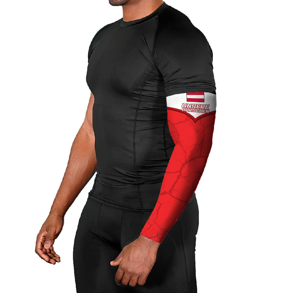 Austria Football Arm Sleeves Unsere Burschen Eagle Mascot