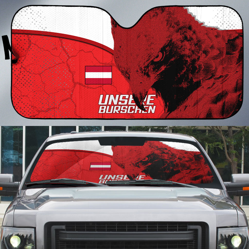 Austria Football Auto Sun Shade Unsere Burschen Eagle Mascot