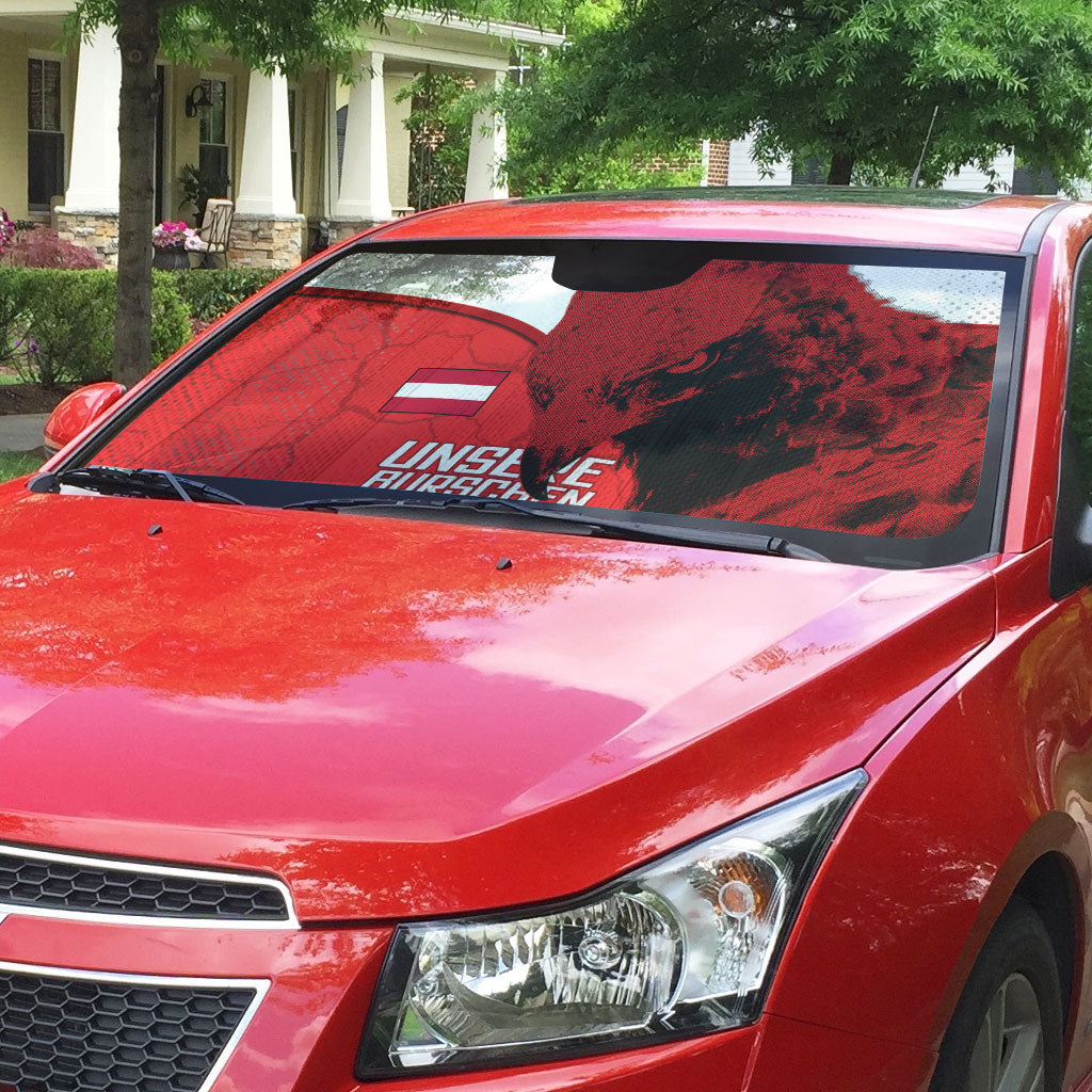 Austria Football Auto Sun Shade Unsere Burschen Eagle Mascot