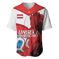 Personalized Austria Football Baseball Jersey Unsere Burschen Eagle Mascot