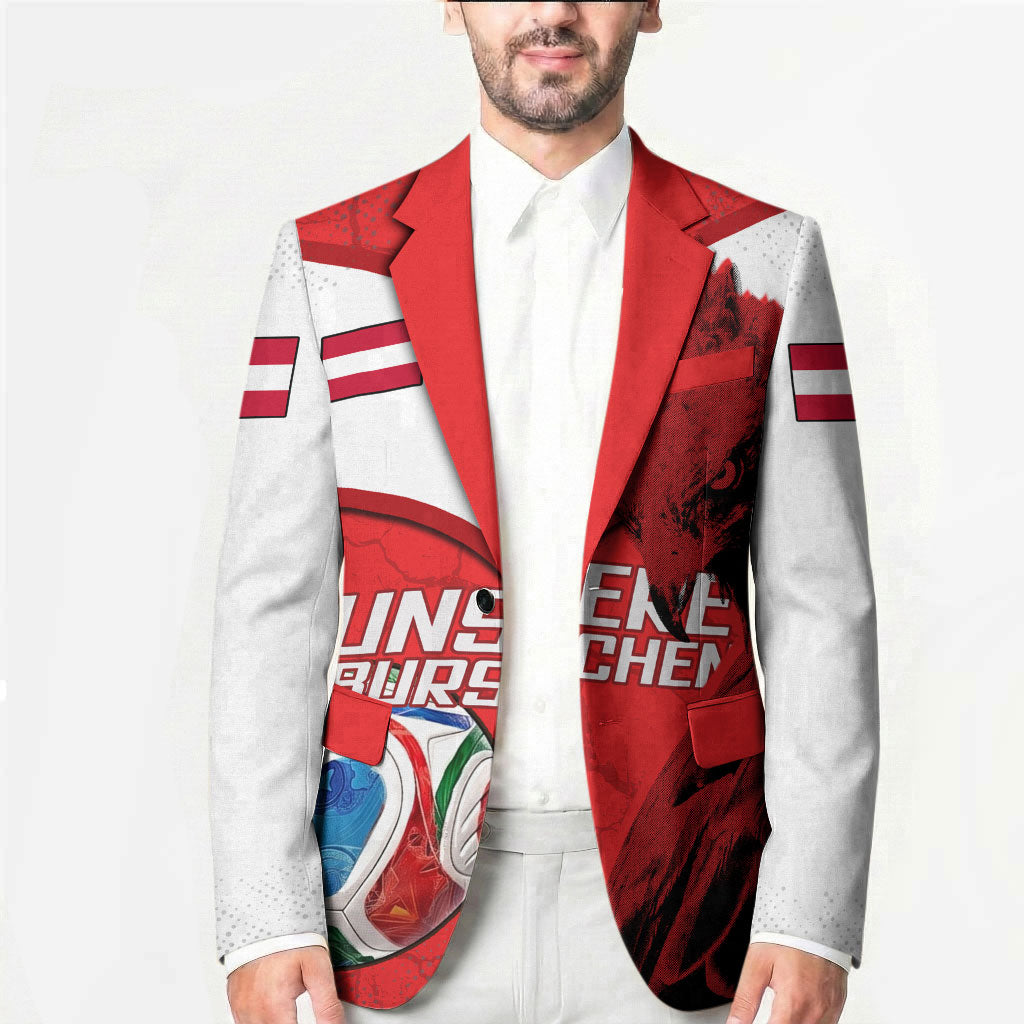 Personalized Austria Football Blazer Unsere Burschen Eagle Mascot