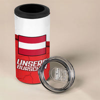 Austria Football 4 in 1 Can Cooler Tumbler Unsere Burschen Eagle Mascot