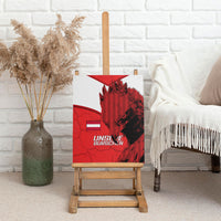 Austria Football Canvas Wall Art Unsere Burschen Eagle Mascot