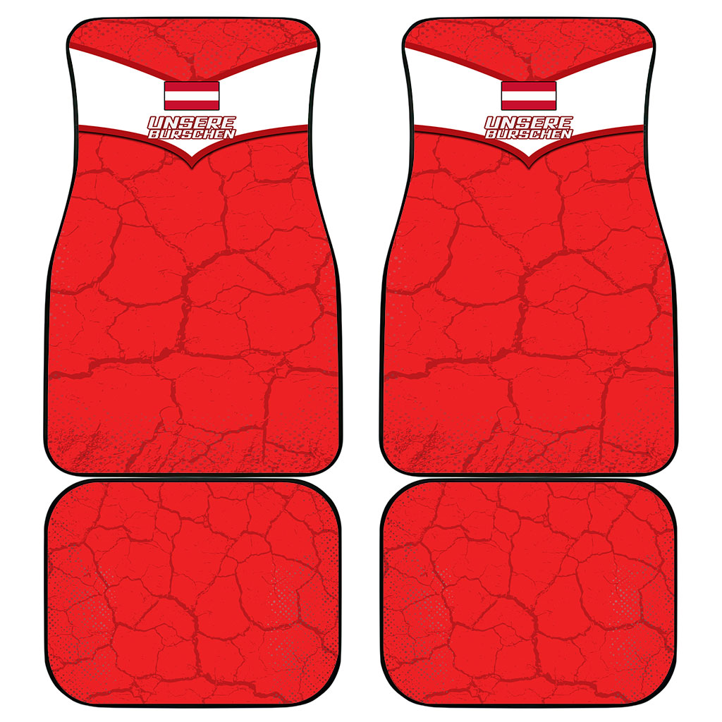 Austria Football Car Mats Unsere Burschen Eagle Mascot