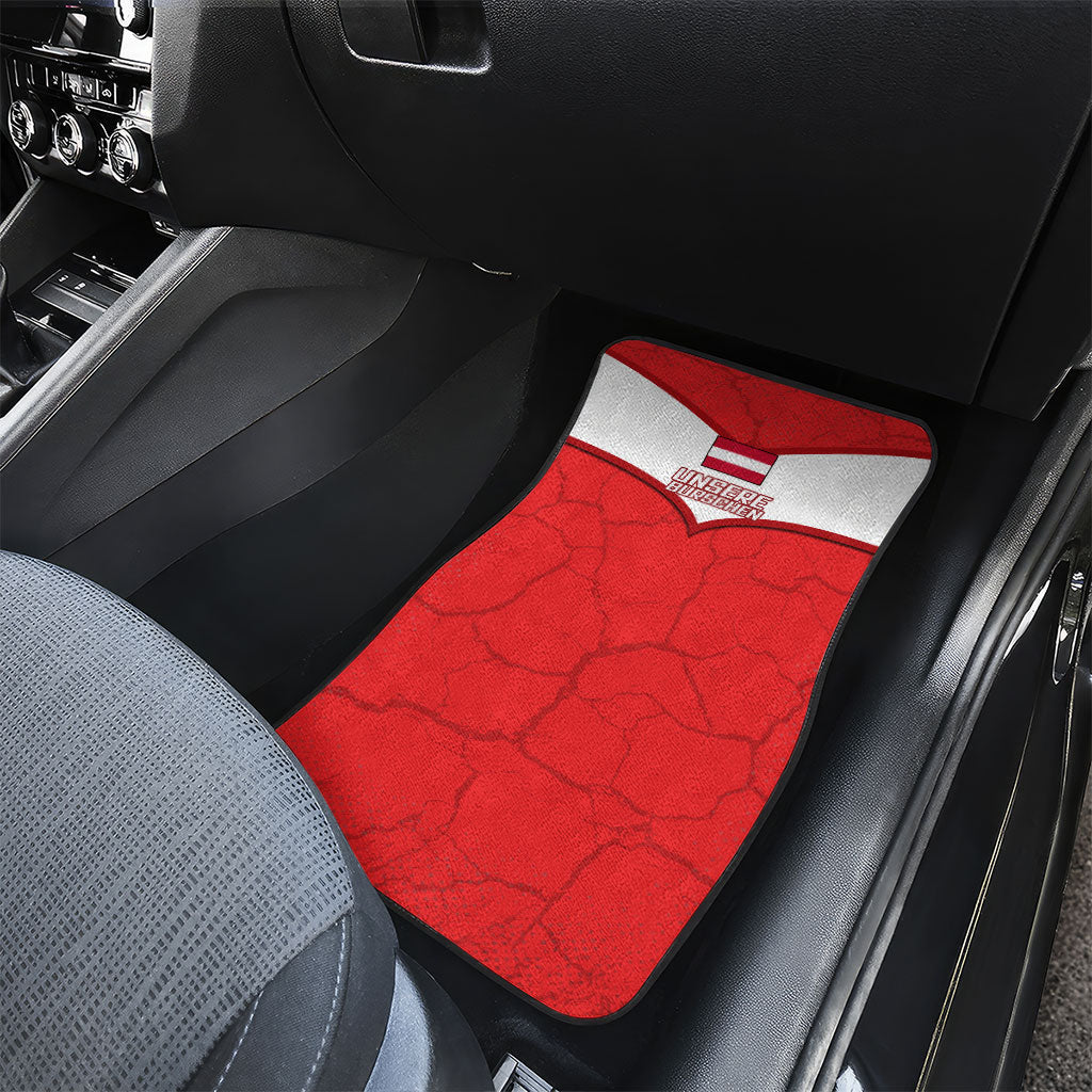 Austria Football Car Mats Unsere Burschen Eagle Mascot