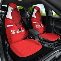 Austria Football Car Seat Cover Unsere Burschen Eagle Mascot