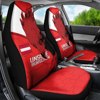 Austria Football Car Seat Cover Unsere Burschen Eagle Mascot