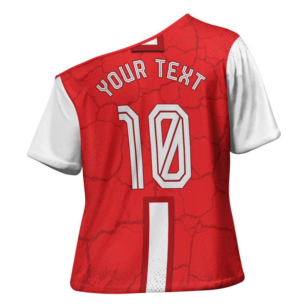 Personalized Austria Football Cross Shoulder Shirt Unsere Burschen Eagle Mascot