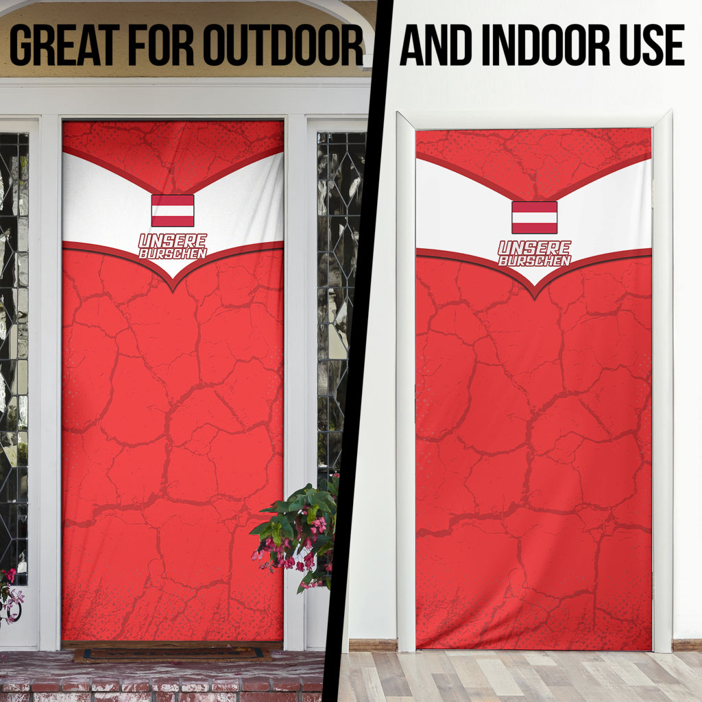 Austria Football Door Cover Unsere Burschen Eagle Mascot