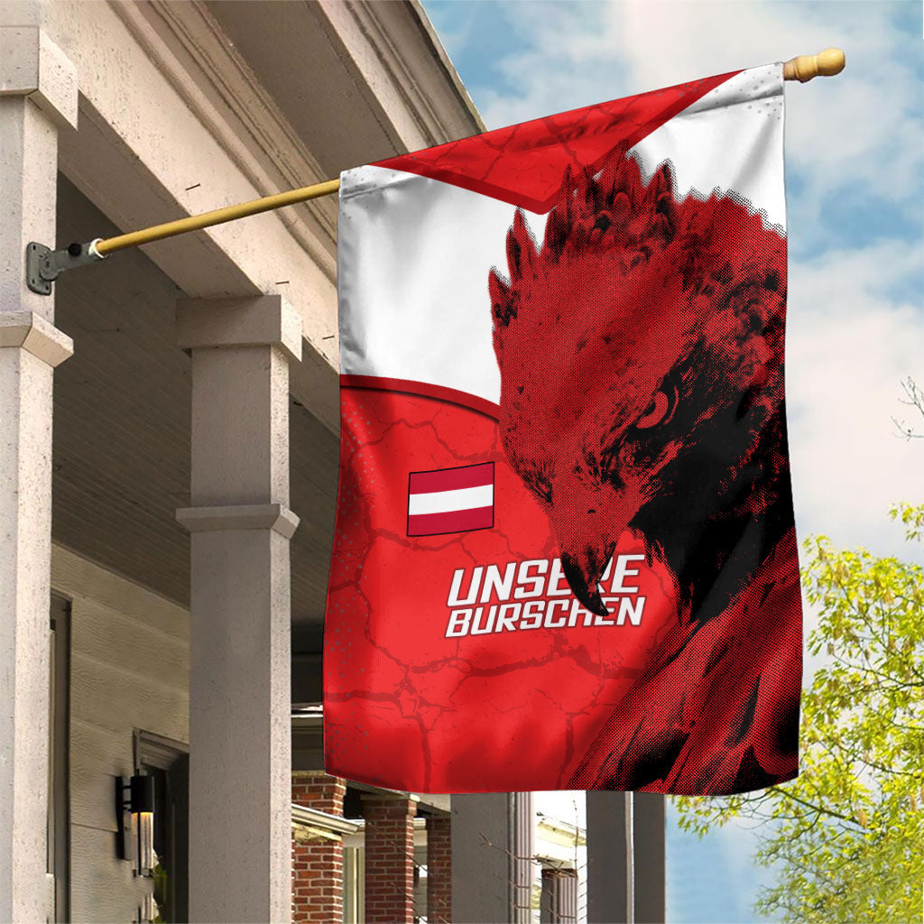 Austria Football Garden Flag Unsere Burschen Eagle Mascot