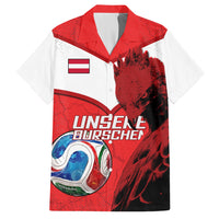 Personalized Austria Football Hawaiian Shirt Unsere Burschen Eagle Mascot