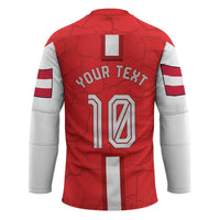 Personalized Austria Football Hockey Jersey Unsere Burschen Eagle Mascot