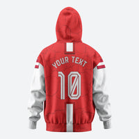 Personalized Austria Football Hoodie Unsere Burschen Eagle Mascot