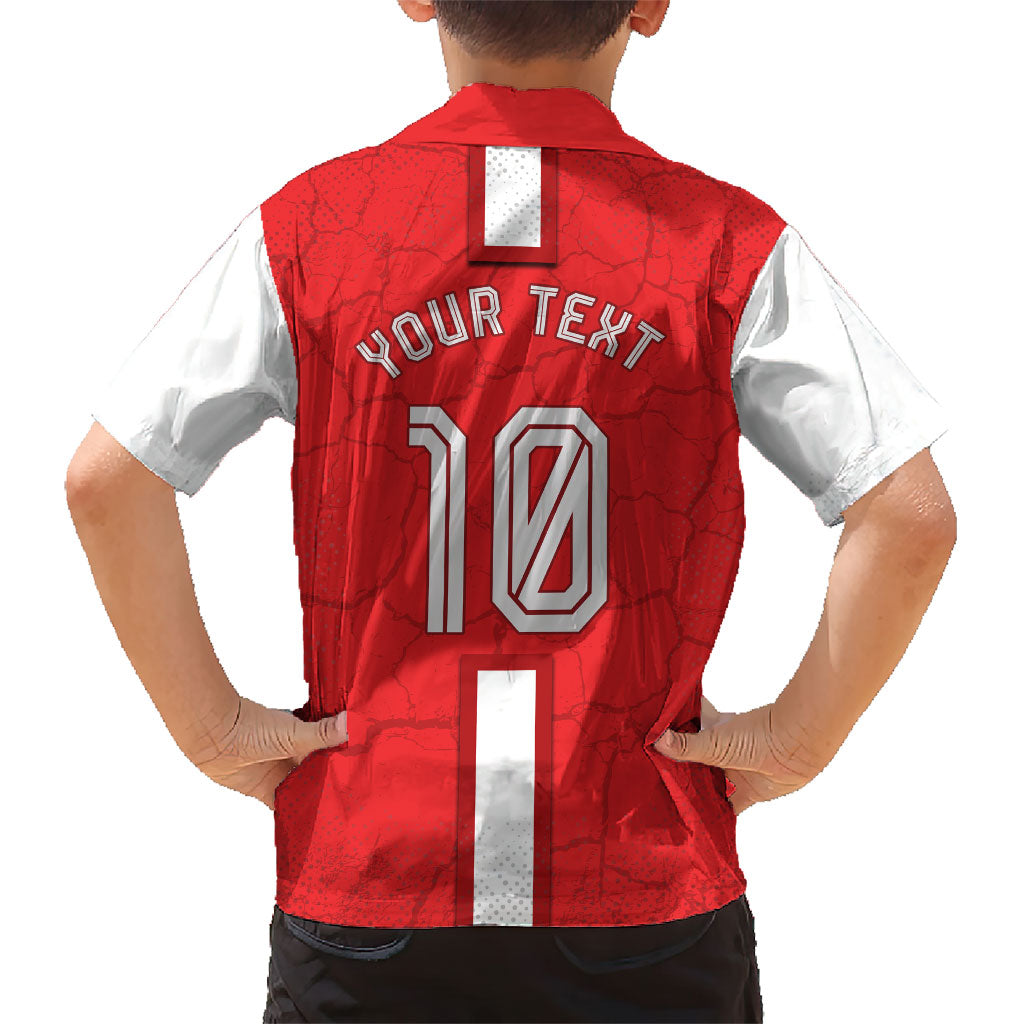 Personalized Austria Football Kid Hawaiian Shirt Unsere Burschen Eagle Mascot