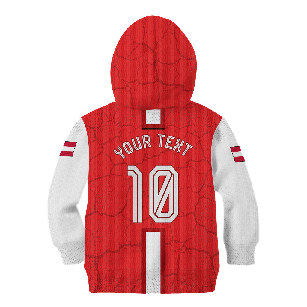 Personalized Austria Football Kid Hoodie Unsere Burschen Eagle Mascot