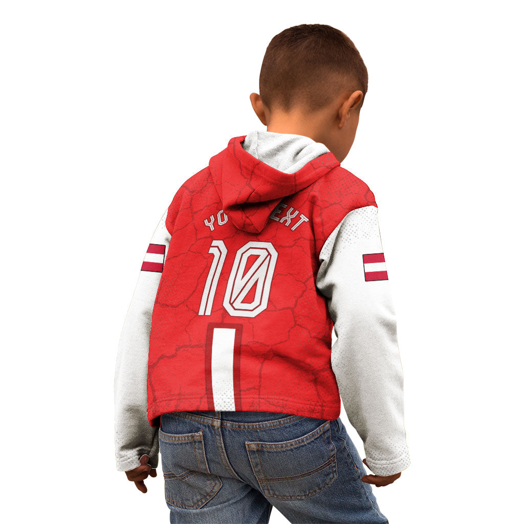 Personalized Austria Football Kid Hoodie Unsere Burschen Eagle Mascot
