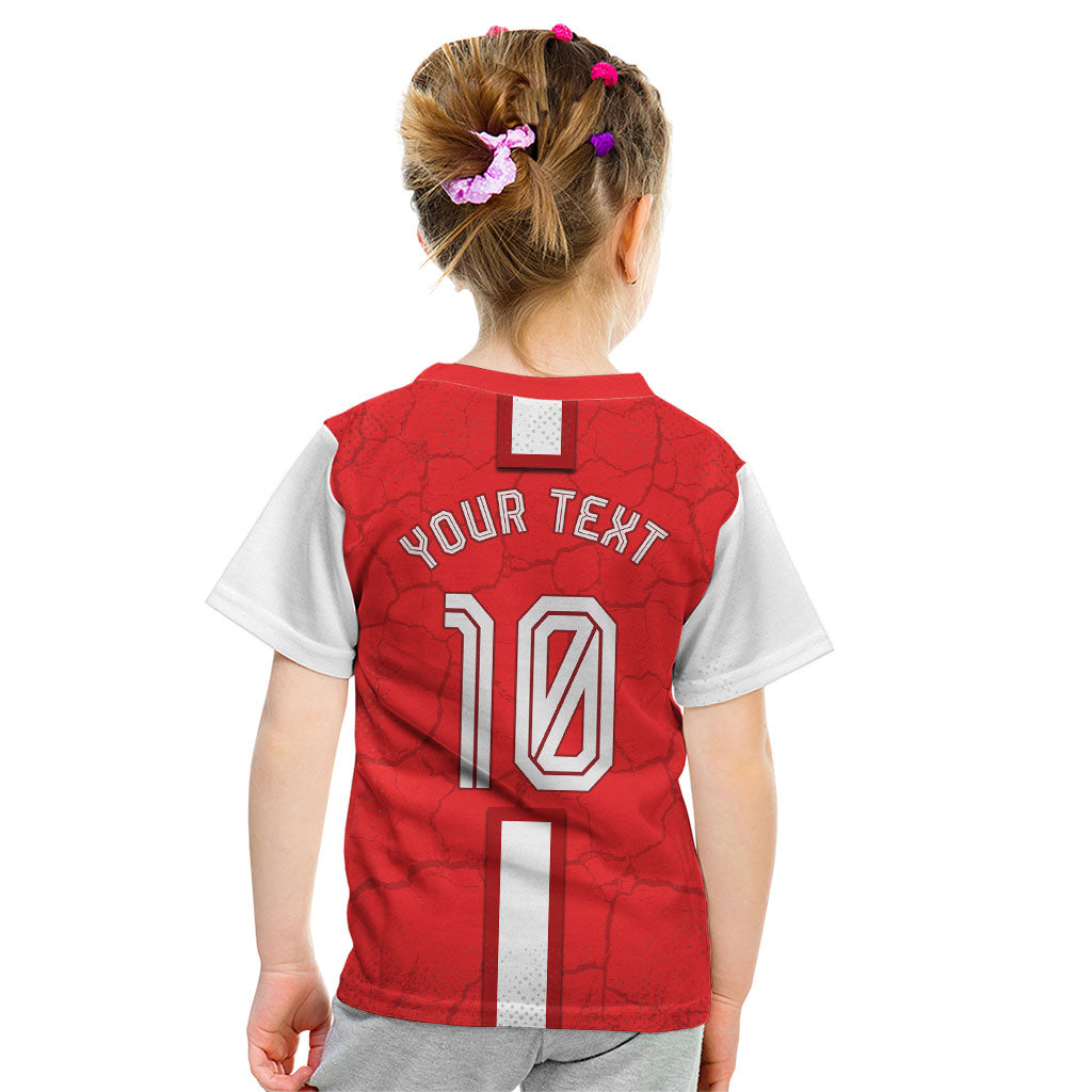 Personalized Austria Football Kid T Shirt Unsere Burschen Eagle Mascot