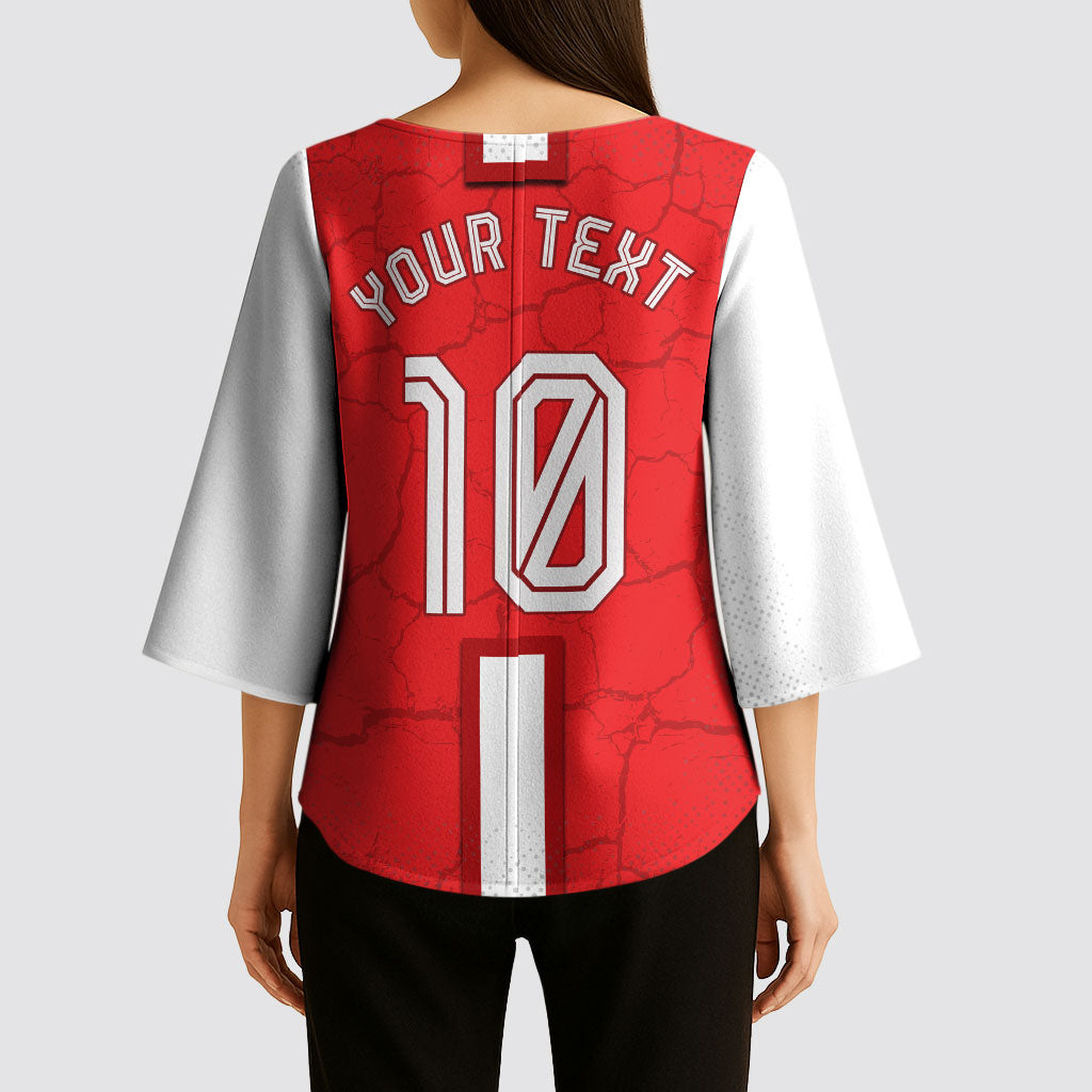 Personalized Austria Football Kimono Sleeve Blouse Unsere Burschen Eagle Mascot