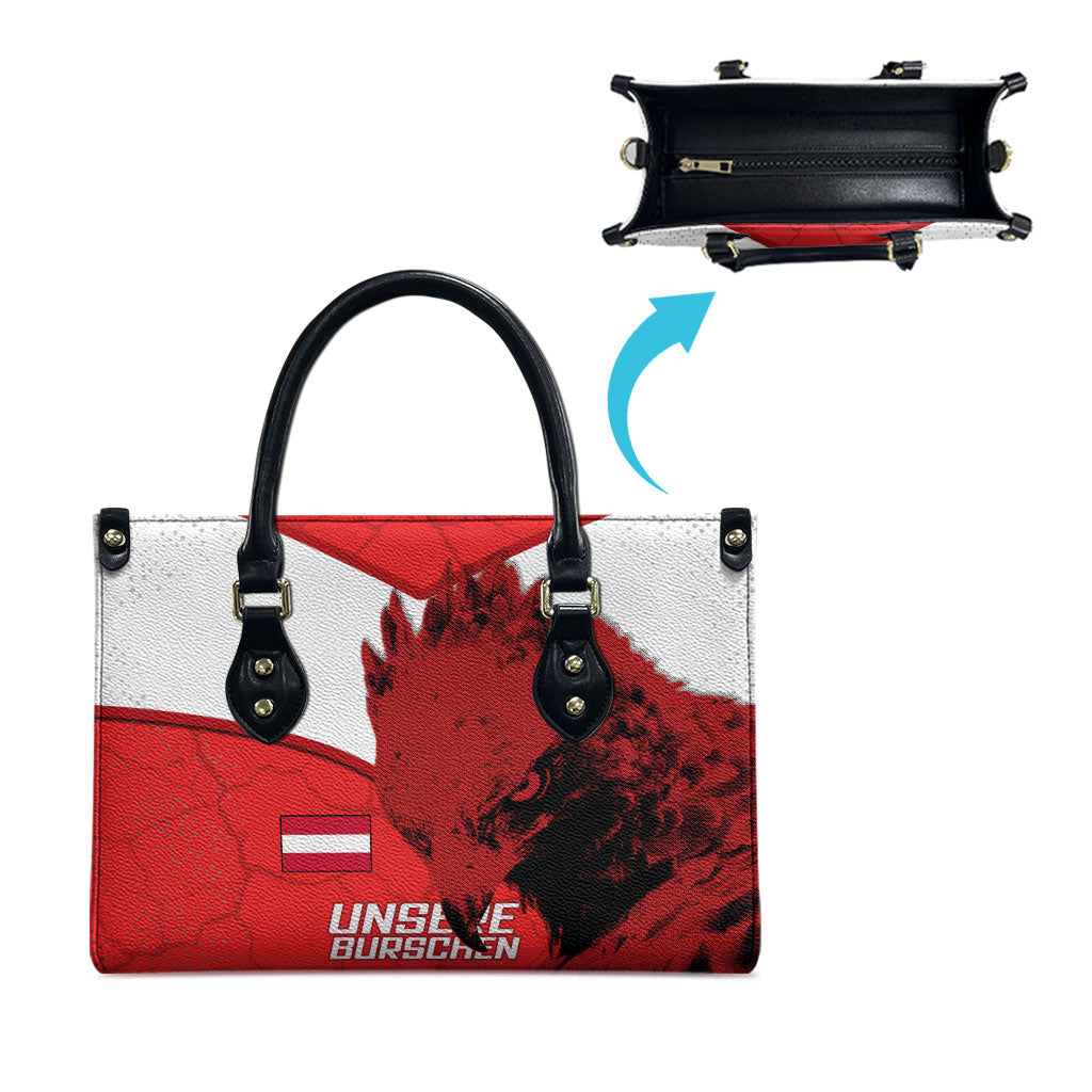 Austria Football Leather Bag Unsere Burschen Eagle Mascot