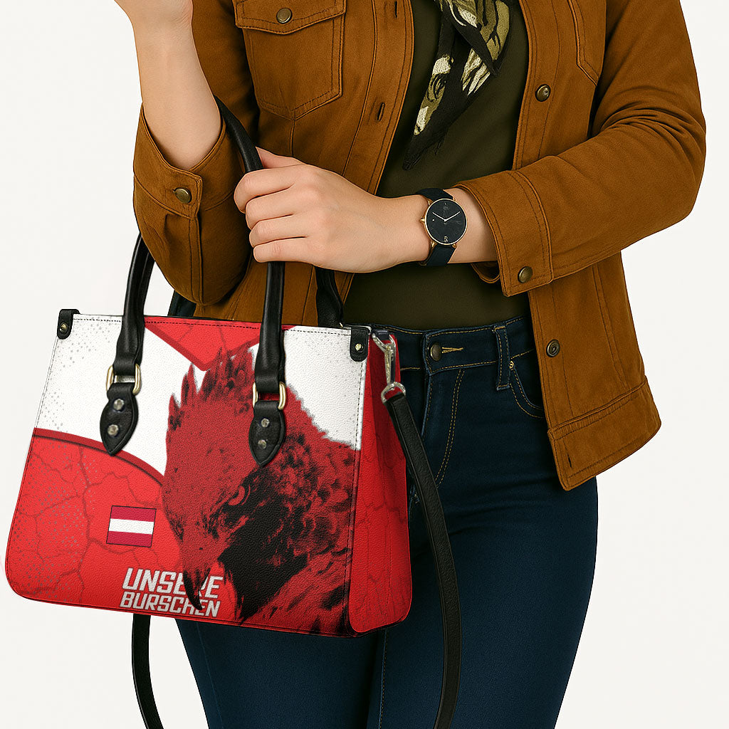 Austria Football Leather Bag Unsere Burschen Eagle Mascot