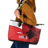 Austria Football Leather Tote Bag Unsere Burschen Eagle Mascot
