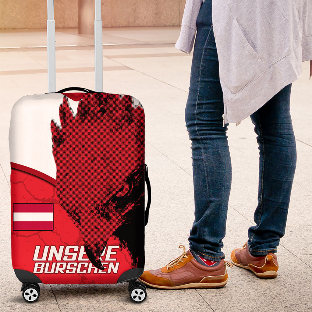 Austria Football Luggage Cover Unsere Burschen Eagle Mascot
