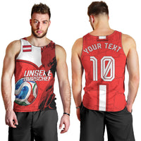 Personalized Austria Football Men Tank Top Unsere Burschen Eagle Mascot
