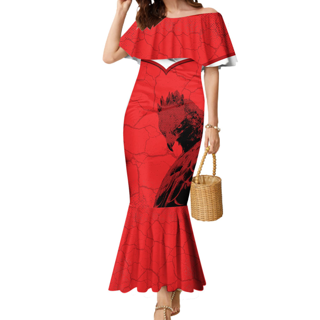 Austria Football Mermaid Dress Unsere Burschen Eagle Mascot