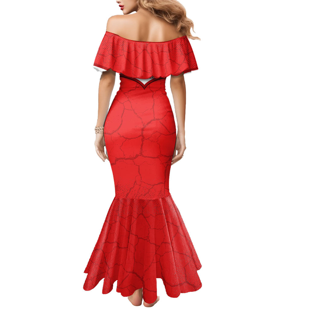 Austria Football Mermaid Dress Unsere Burschen Eagle Mascot